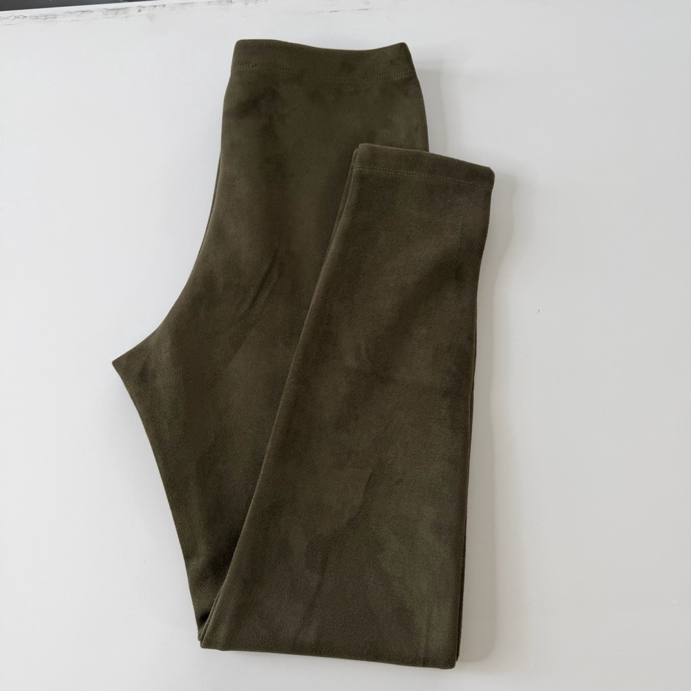 Catherine Malandrino Sage Green Faux Leather Pull On Pants Size S - Picture 2 of 12
